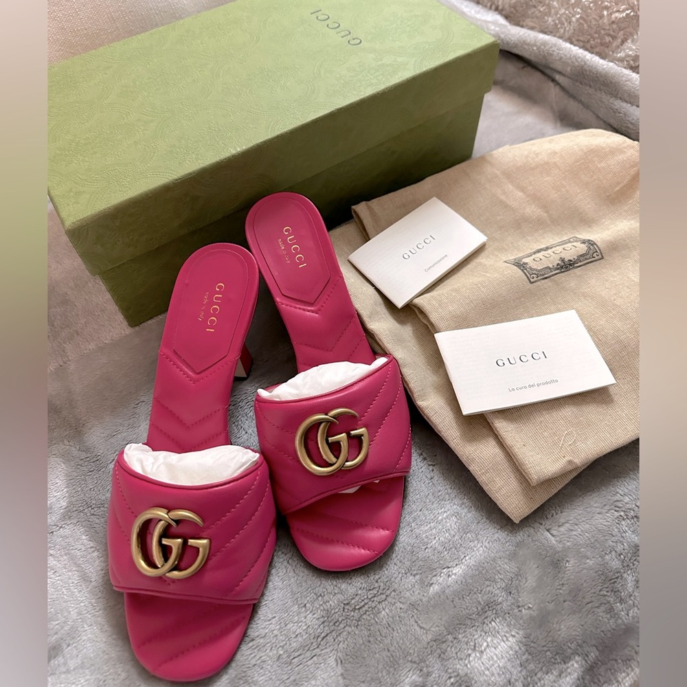 Gucci GG quilted slidesandal